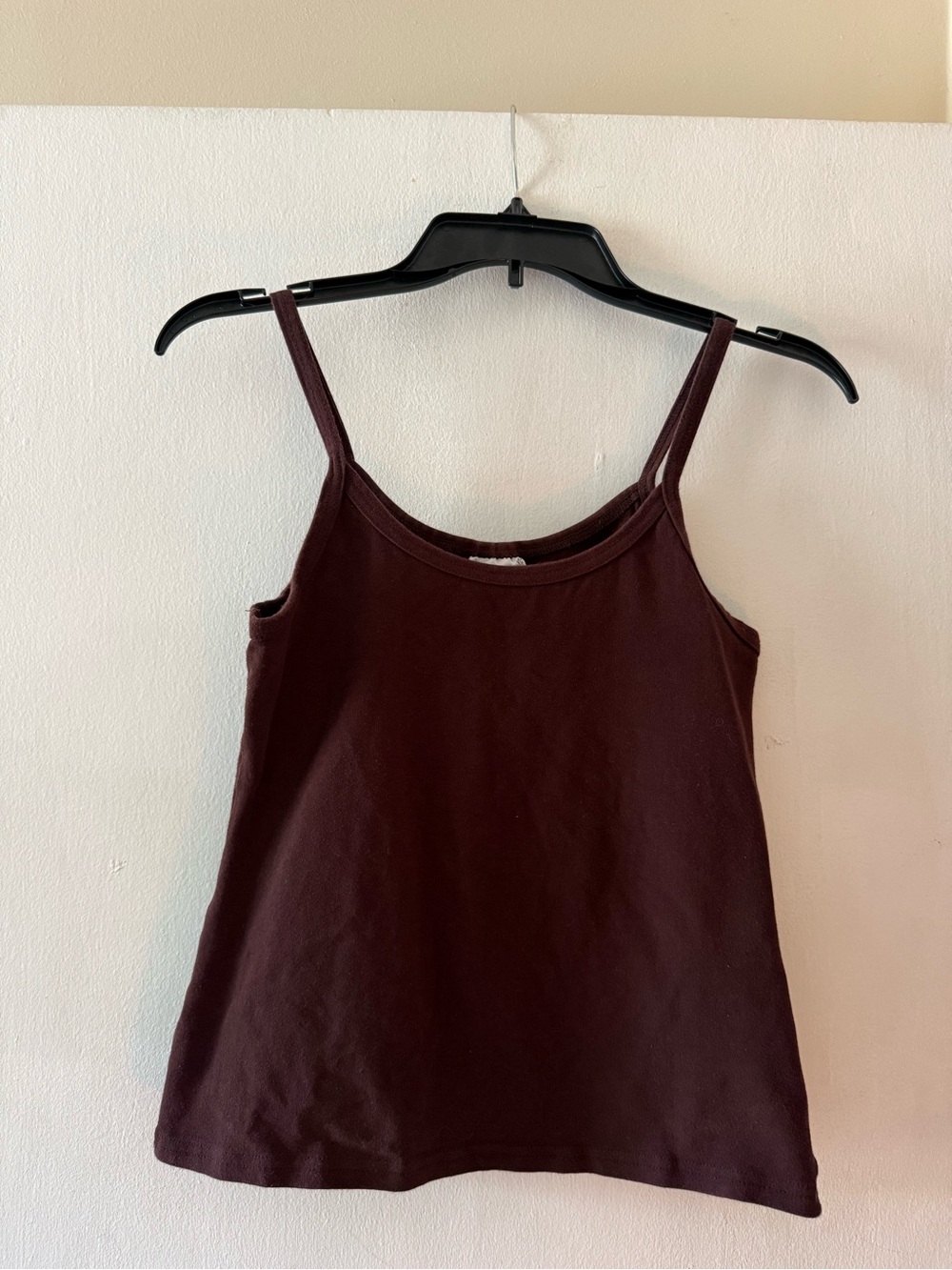 Vintage Fashion Bug Chocolate Brown Spaghetti Strap Camisole Top Size Medium